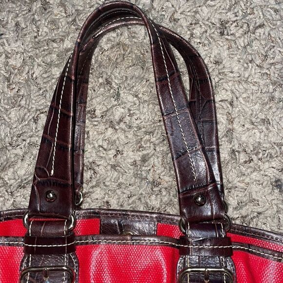 Dooney & Bourke Medium Chiara Handbag Red Brown - Picture 11 of 16